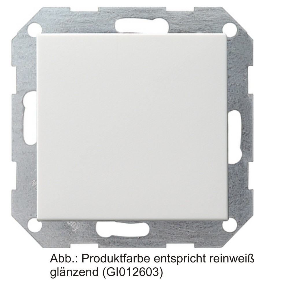 Gira System 55 Tast-Wechselschalter mit Wippe, alu 012626