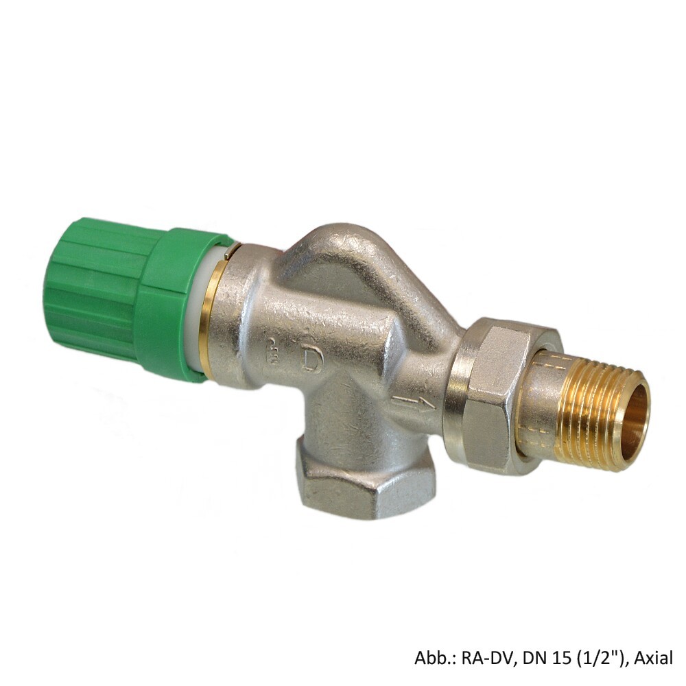 Danfoss Ventilgehäuse RA-DV 15 (1/2"), Axial, Dynamic Valve, 013G7710