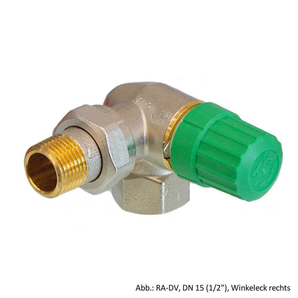 Danfoss Ventilgehäuse RA-DV 15 (1/2"), Winkeleck rechts, Dynamic Valve, 013G7719