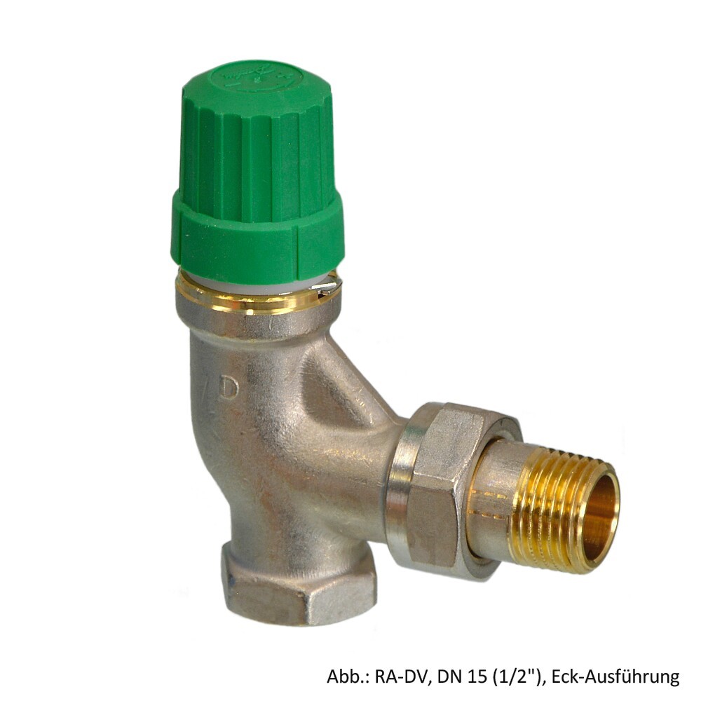 Danfoss Ventilgehäuse RA-DV 15 (1/2"), Eck-Ausführung, Dynamic Valve, 013G7723