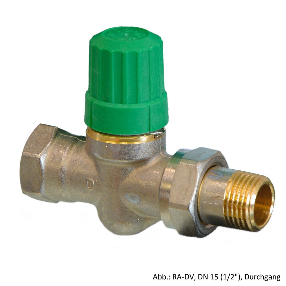 Danfoss Ventilgehäuse RA-DV 10 (3/8"), Durchgang, Dynamic Valve, 013G7722