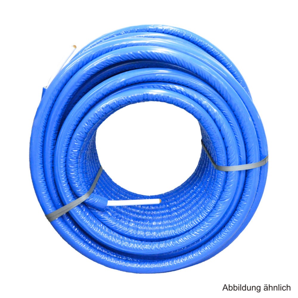 Uponor Uni Pipe PLUS Mehrschichtverbundrohr vorgedämmt 16x2 mm blau Ring 100 m