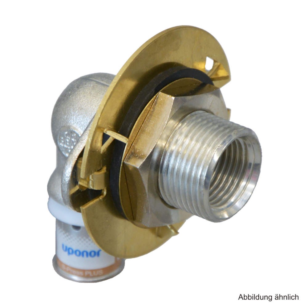 Uponor S-Press PLUS Wanddurchführung Eck LWC 16mm x 1/2" IG I=25