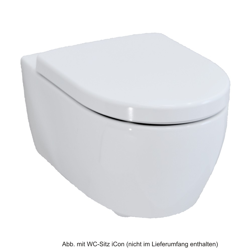 Geberit Wand-Tiefspül-WC iCon ohne Spülrand/Rimfree, weiss, 204060000