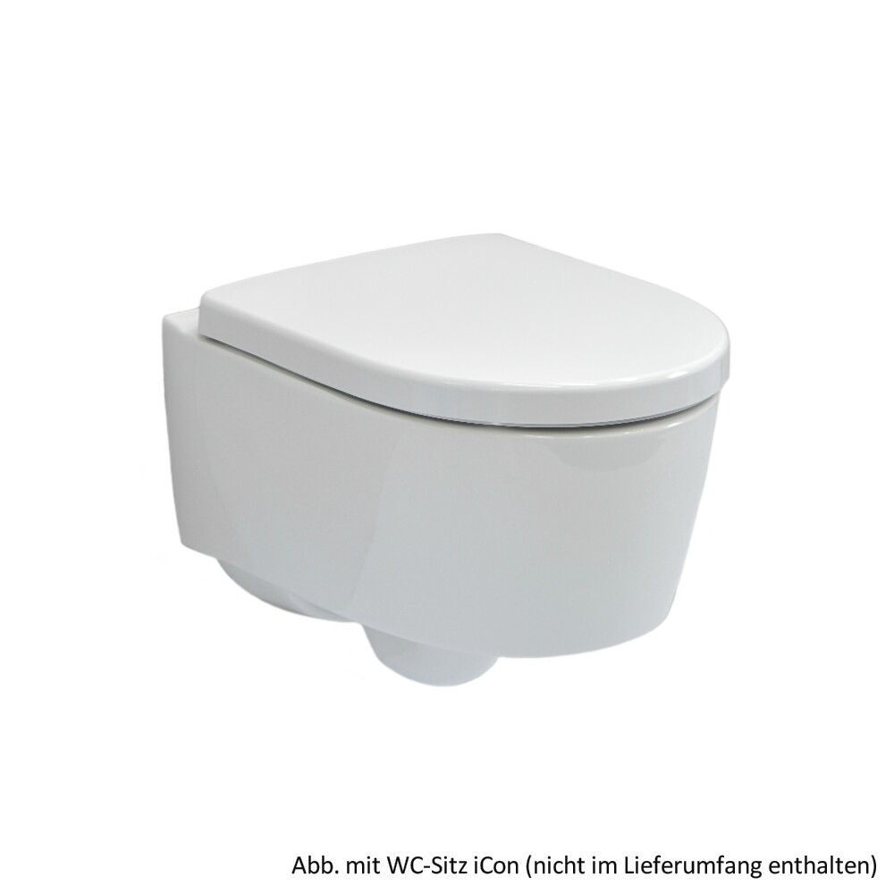 Geberit Wand-Tiefspül-WC iCon xs ohne Spülrand/Rimfree, weiss, 204070000