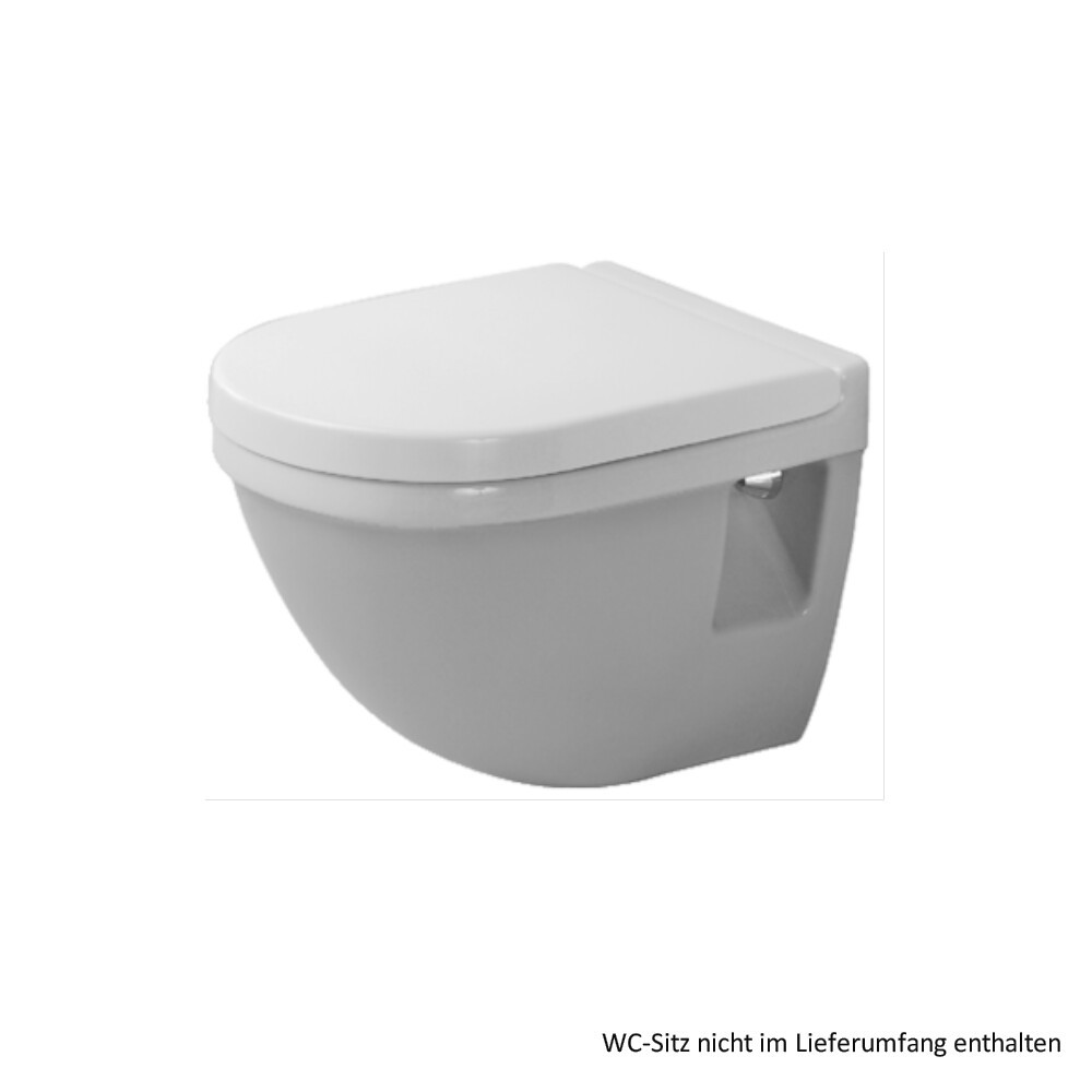 Duravit Starck 3 Wand-Tiefspül-WC Compact, weiss WonderGliss, 22020900001
