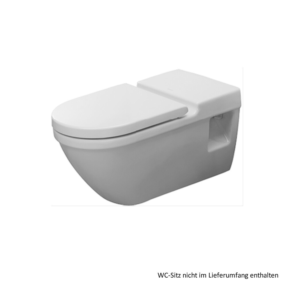 Duravit Starck 3 Wand-Tiefspül-WC Vital, barrierefrei, 700 mm, weiss, 2203090000