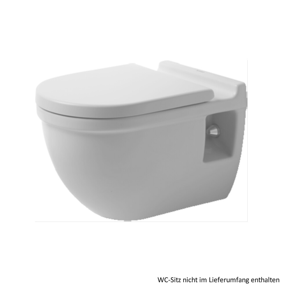 Duravit Starck 3 Wand-Tiefspül-WC Comfort 360 x 545 mm, Sitzhöhe + 50 mm, weiss