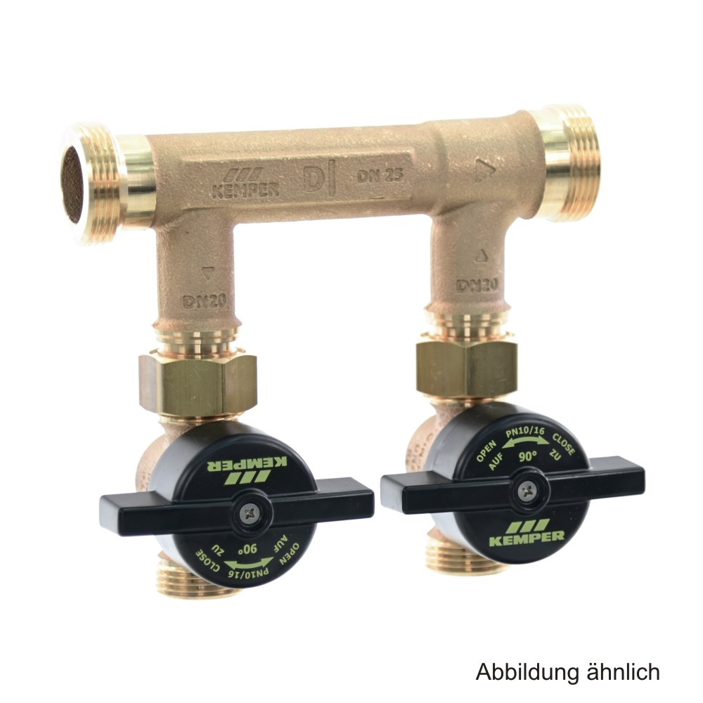Kemper KHS-Dynamische-Strömungsteiler DN40,AP,Abgang/Rücklauf DN25 AG,6500204000