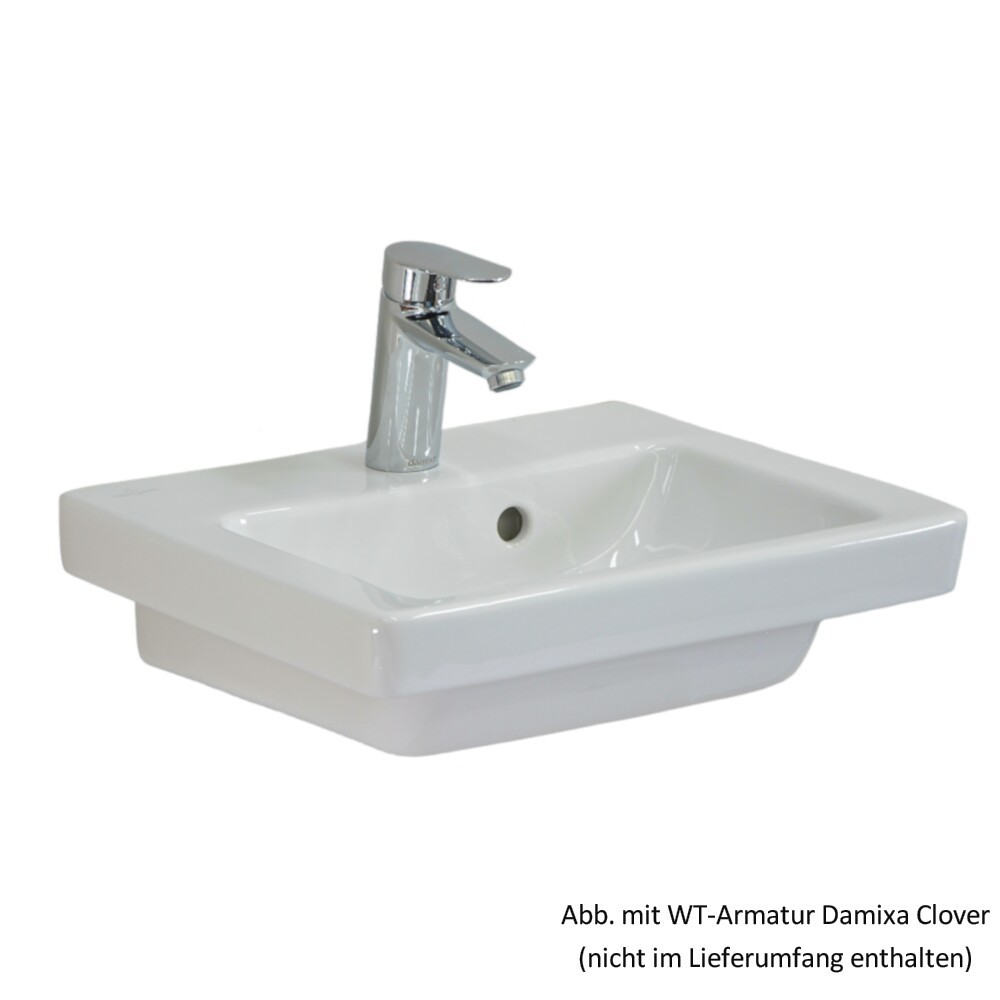 Villeroy & Boch Subway 2.0 Handwaschbecken 450x370 mm,weiß Ceramicplus, 731545R1