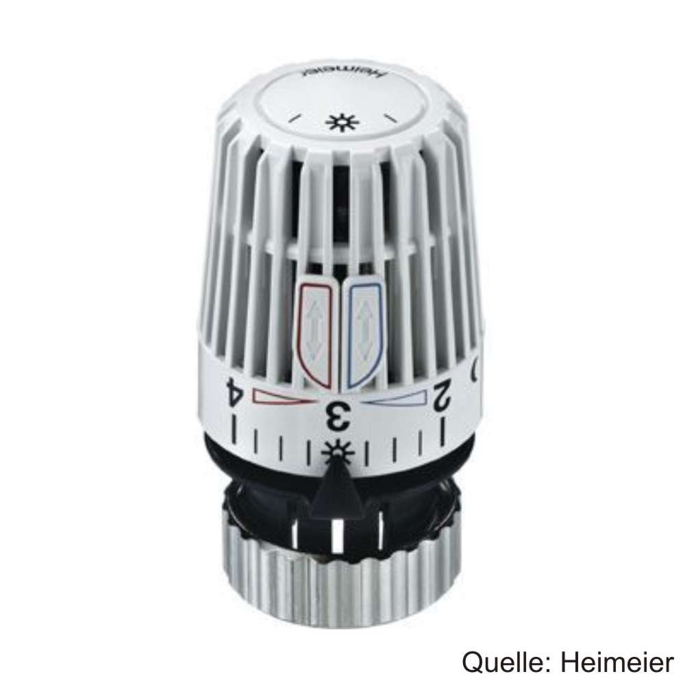 HEIMEIER Thermostat-Kopf K mit Direktanschluss für Vaillant-Ventile, weiß