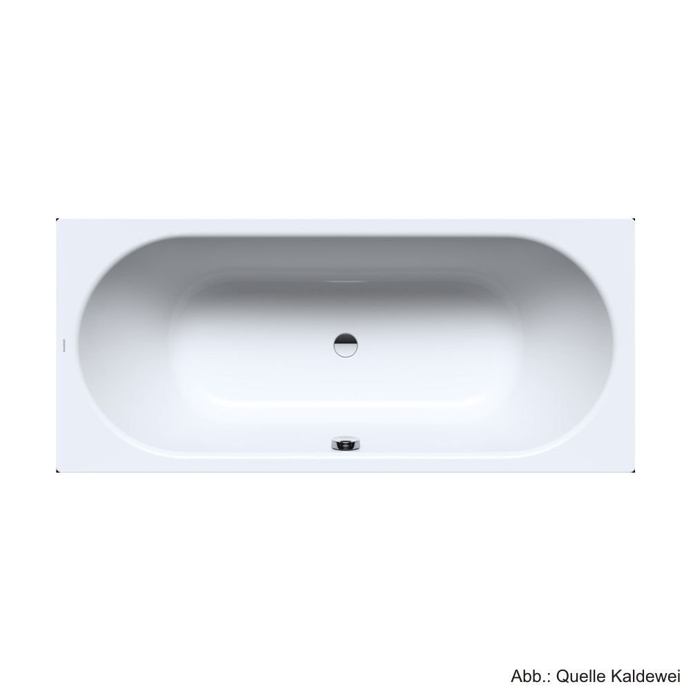 Kaldewei Badewanne Classic Duo 107 mit Wannenträger, 1700x750x430mm, alpinweiß