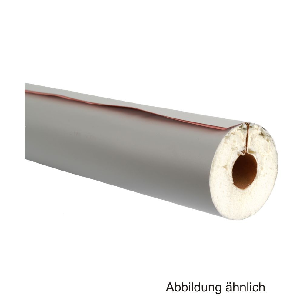 PUR-Isolierschale mit PVC-Mantel, Länge 1m, 100%, RD 22mm / Isolierstärke 20mm