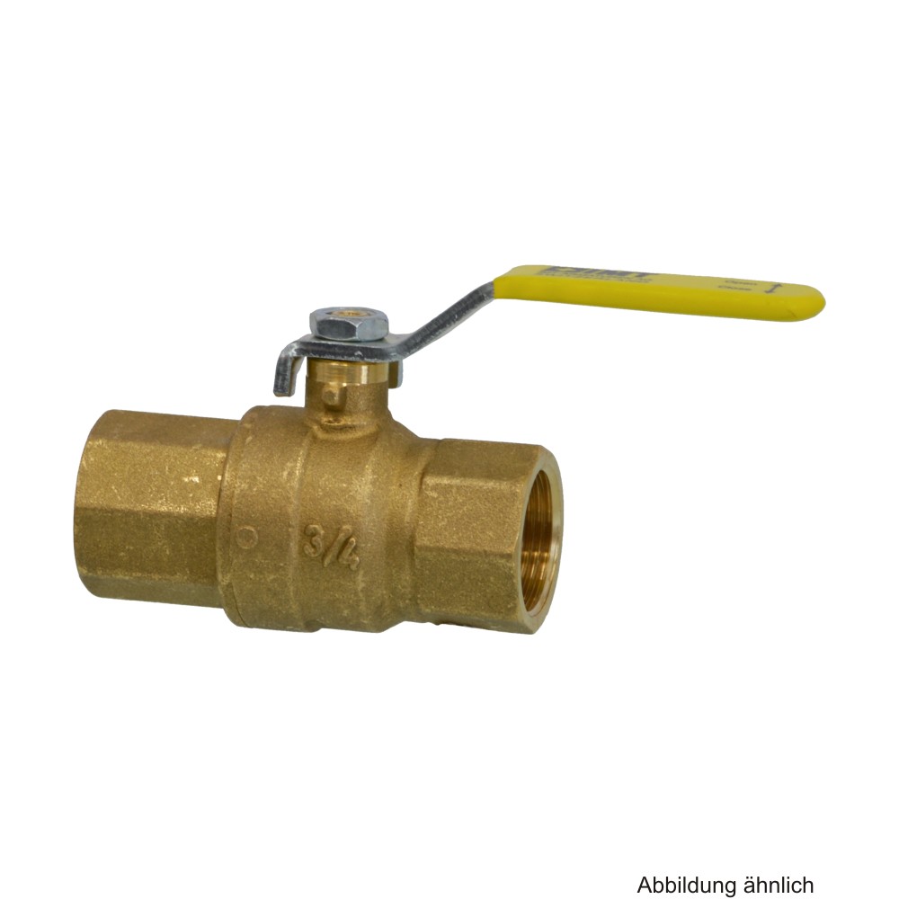 Gas-Kugelhahn mit Innengewinde, aus Messing, DN 15, 1/2"