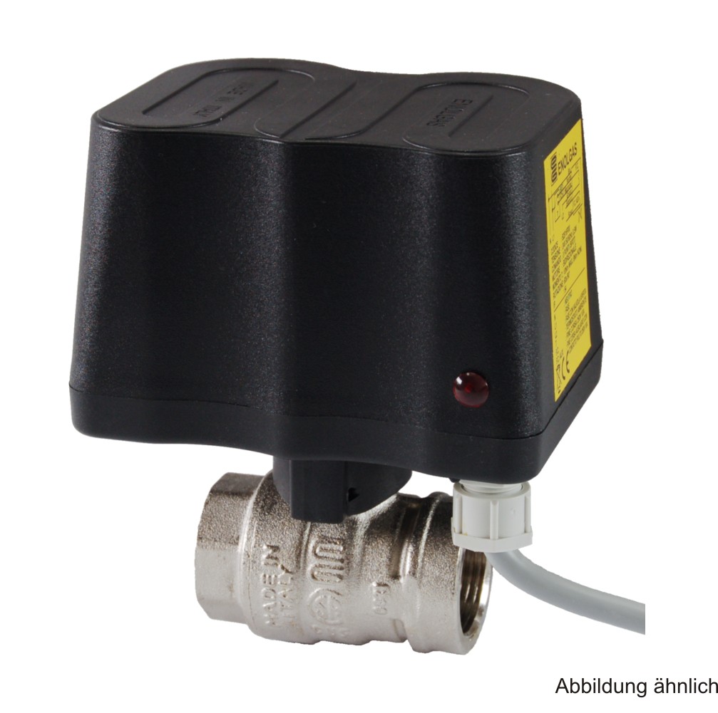 Swift-O-Matic QM,Kugelhahn 1" IG/IG,MS-vernickelt,PN10 mit Stellantrieb 24V/50Hz