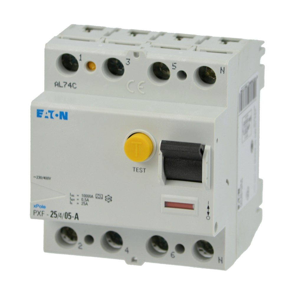 Eaton FI-Schalter PXF-25/4/05-A,  25A, 4polig, 500mA, Typ A, 236775