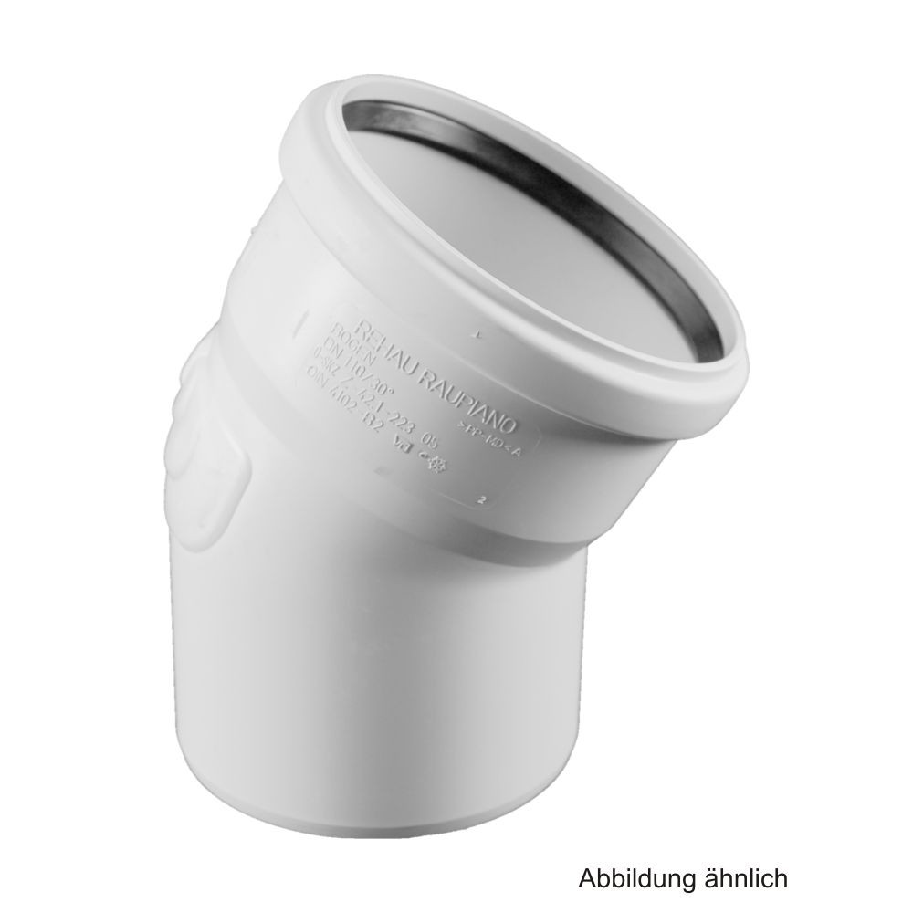 Rehau Schalldämmender Raupiano Plus Bogen DN 160-30°