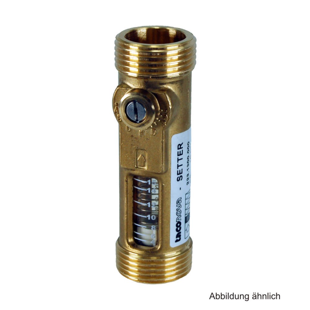 Taconova Abgleichventil SETTER Inline AV 23, DN 20, G 1" x G 1", 8 - 30 l/min