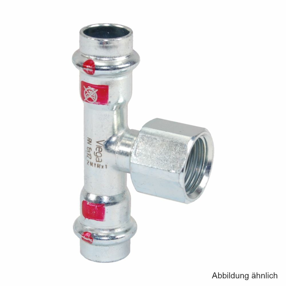 Viega Prestabo XL-T-Stück, Modell 1117.2XL IG, 88,9 mm x 3/4" x 88,9 mm