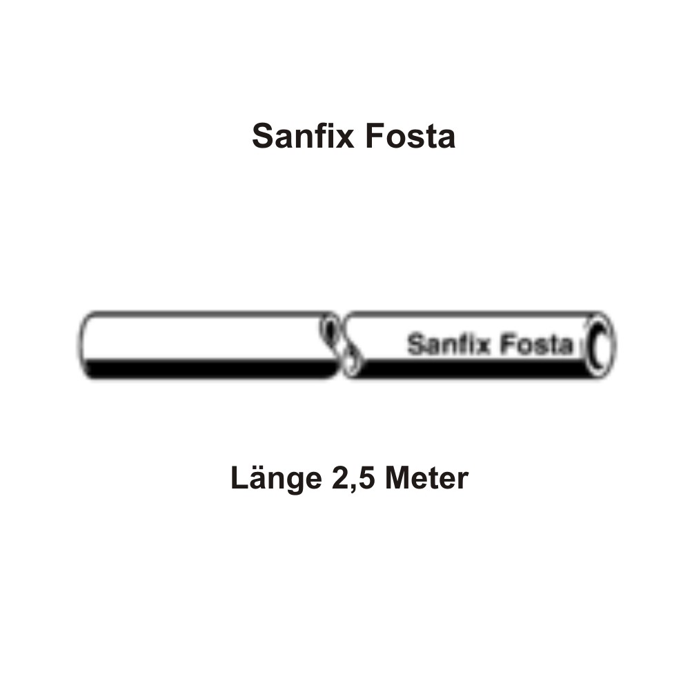 Viega Sanfix Fosta-PE-Xc-Rohr, 2,5 m Stangenware, weiß, 40 x 3,5mm