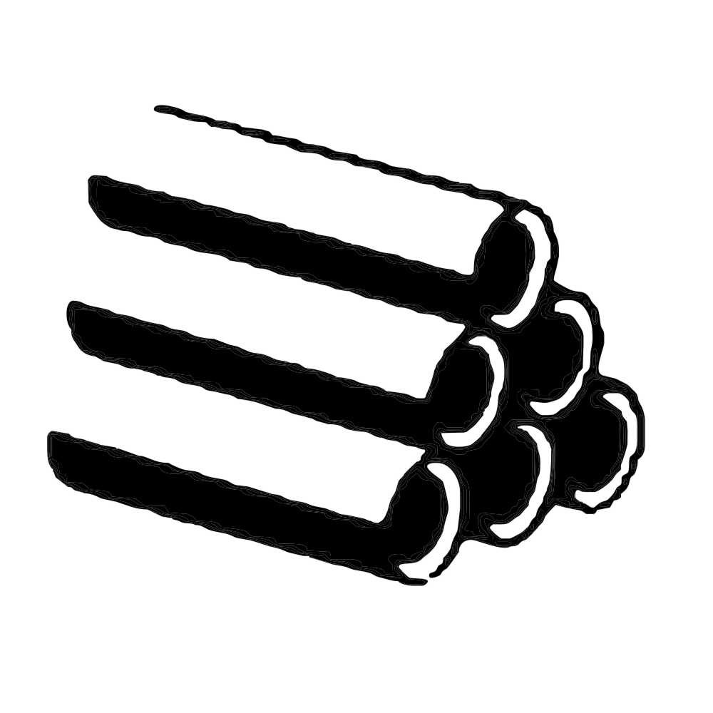 Gewinderohr DIN EN 10255S, verzinkt, 2 m Stangenware, 1 1/4"