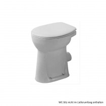 Duravit Sudan Stand-Flachspül-WC (+100mm)behindertengerecht, Abgang waagr., weiß