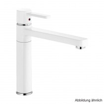 KLUDI ZENTA Spültisch-Einhandmischer DN 10 weiß/verchromt 389739175