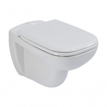 Duravit Wand-Tiefspül-WC rimless D-Code, 355x545x355mm, weiß, 45700900A1