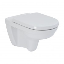 Villeroy & Boch O.novo Combi-Pack Wand-Tiefspül-WC spülrandlos, weiß mit WC-Sitz