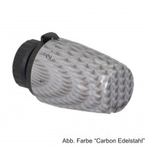 HEIMEIER Thermostat-Kopf DX Art-line Carbon Edelstahl, 670008900