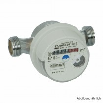 Allmess AP-Wasserzähler. EVK 5/130-V TU6 +m,(kalt bis 30°C),Gehäuse 1"AG
