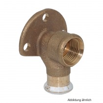 Geberit Mapress Rotguss Deckenwinkel lang, 52mm, 22mm x 3/4"