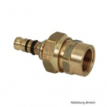 Geberit Mepla Übergangsverschraubung (Rotguss) mit Nippel, IG 26 mm - 3/4"