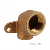 Lötfitting Rotguss Deckenwinkel m. 1 IG und Bef-bügel, Serie 4472G, 12 mm x 3/8"