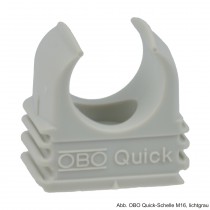OBO Quick-Schelle M25, lichtgrau, 100 Stück