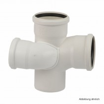 Rehau Schalldämmender Raupiano Plus Schachtabzweig rechts DN 110-75-110, 87°