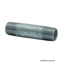 Rohrdoppelnippel verzinkt, Nr. 23, 3/8" x 300 mm