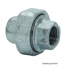 Verschraubung i/i, konischdichtend, verzinkt, Nr. 340, 1/2"