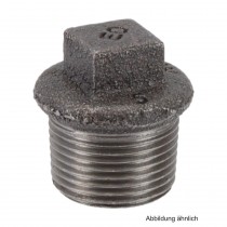 Stopfen mit Rand schwarz, Nr. 290, 1 1/2"