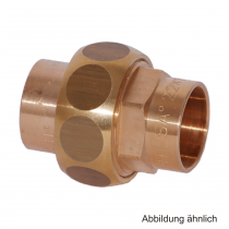 Lötfitting Rotguss Verschraubung flachdichtend, Serie 4330, 35 mm