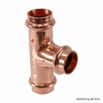 Viega Profipress-S T-Stück Kupfer, Serie 4518, 28-28-28 mm