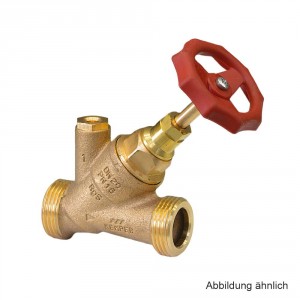 KEMPER WESER Freistrom-Absperrventil,Entleerstopfen 1 1/4" AG, DN 25, 1732G02500