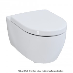 Geberit Wand-Tiefspül-WC iCon ohne Spülrand/Rimfree, weiss, 204060000