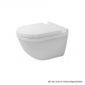 Duravit Starck 3 Wand-Tiefspül-WC mit verdeckter Befestigung, weiss, 2225090000