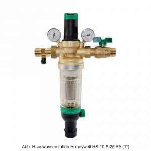 Honeywell Hauswasserstation HS 10 S AA mit Klarsicht-Siebtasse, 1"