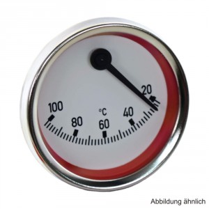 Kontakt-Thermometer exzentrisch, rot
