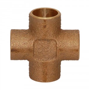 Lötfitting Rotguss Kreuzstück Serie 4180, 15 mm