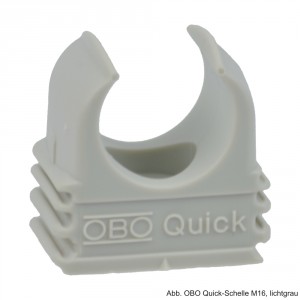 OBO Quick-Schelle M20, lichtgrau, 100 Stück