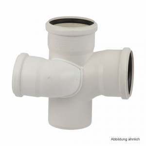 Rehau Schalldämmender Raupiano Plus Schachtabzweig rechts DN 110-75-110, 87°