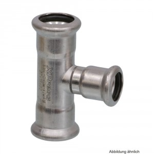 SEPPELFRICKE Edelstahl XPS130R, T-Stück reduziert, 22-18-22 mm